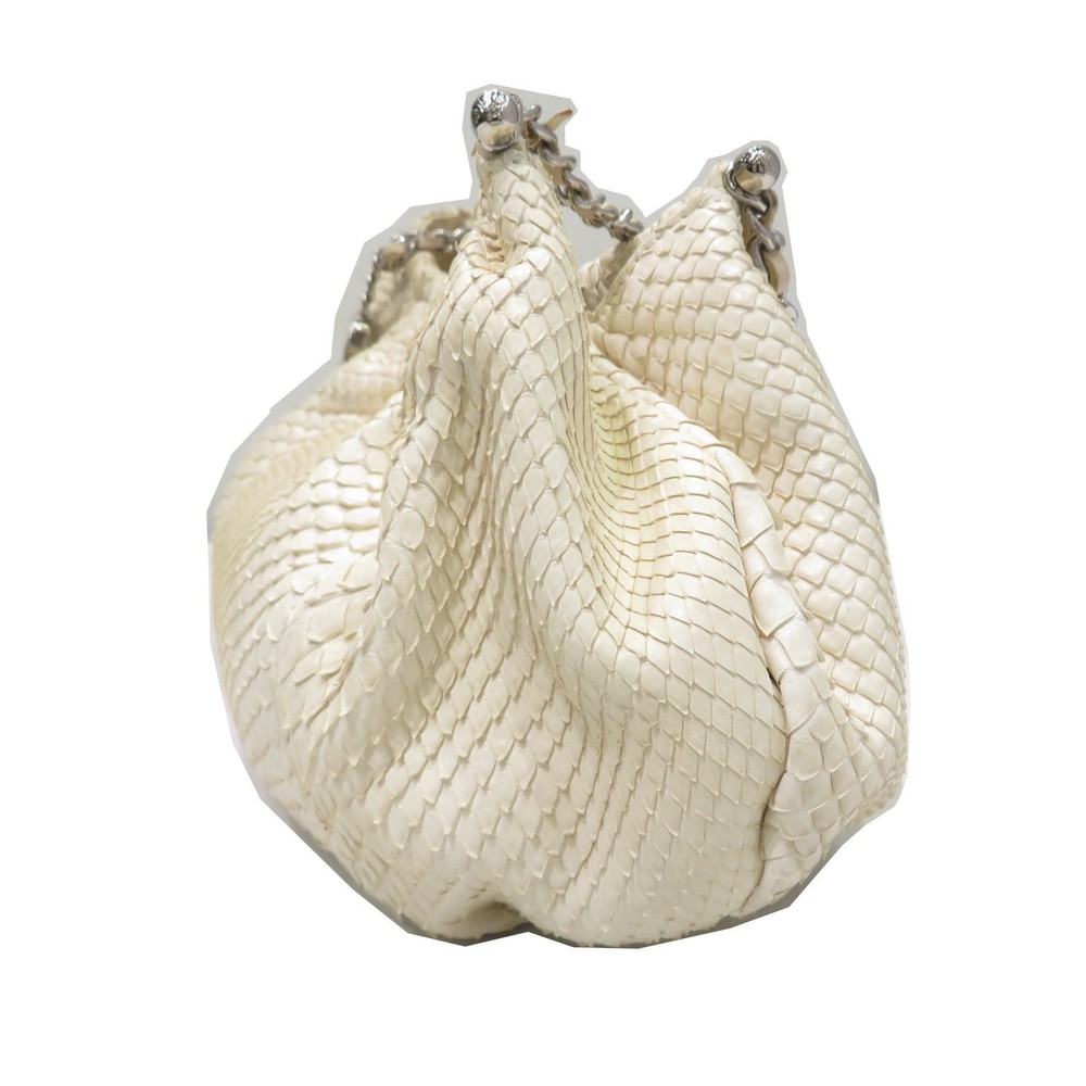 Chanel Python Chain Tote Bag Beige - Picture 3 of 14